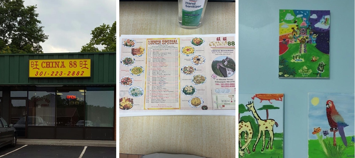 China 88 Menu